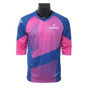 China New Style 3/4 Sleeve Free Design Custom MTB Jersey Anti Bacterial Lightweight factory