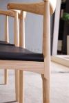 Modern Ash Wood Nordic Design Leather European Dining Chair