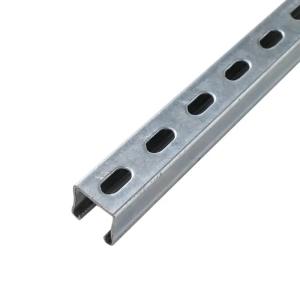 China GB/T 700-2006 Standard Hot Rolled Galvanised Slotted Channel Carbon Steel C Shaped Decoiled Metal Structural Channel factory