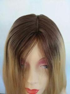 China 10 Inches 5A Brazilian Human Hair Kosher Wig Dark Root ,Brazilian Human Hair Wig factory