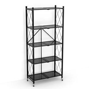 China Closet Storage Metal Foldable 5 Layers Heavy Duty Shelving Rack factory