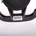 Alcantara Mercedes W205 Cla45 Steering Wheel Carbon Fiber Leather Design