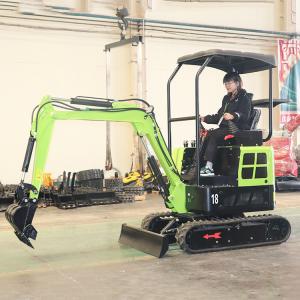 China Swing Boom 1.8Tone Mini Hydraulic Excavator Tailless Small Home Excavator factory