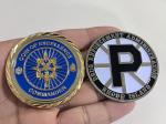 Souvenir Brass Gold Silver Logo 3D Metal Challenge Coin For Laser Engraving