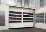 High Speed Fold Up Pack Doors PVC Curtain Sectional Lifting Doors With Belted