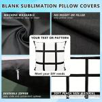 Blank Sublimation Polyester Pillow Case For Sublimation Heat Transfer Photos