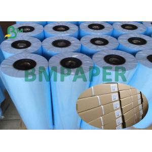 80g Two Sides Blue Printing Drawing CAD Plotter Tracing Paper In Roll