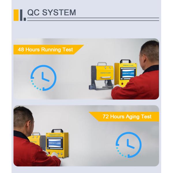 Portable Handheld Dot Peen Marking Machine With 7inch Touch Screen Controller