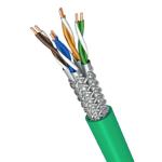 1000FT CAT7 SFTP 23AWG LSZH Green Jacket Ethernet Cable For 10Gbps 600MHz