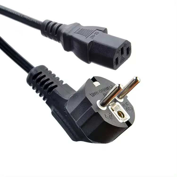 EU Plug Standard C13 Power Cord VDE Certified 1.5m 1.8m Cooper Material Apply to VDE Standard EU Certification Standard