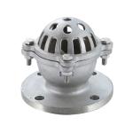 Silver Stainless Steel 304 316 Flanged Foot Valve with Screwed End and Butterfly