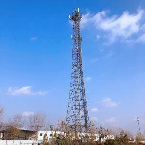 China Radio Mobile Telecommunication 80m 3 Legged Tower Self Erecting Lattice Steel Towers factory