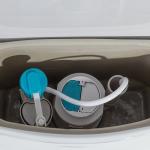Round One Piece Skirted Toilet Comfort Height Elongated 28”