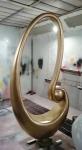 Abstract Metal Garden Sculpture , Outdoor Metal Art Bronze Sculpture