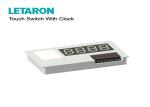 Single Key Mirror Touch Switch 0.56in Clock Equipped 12VDC 120W
