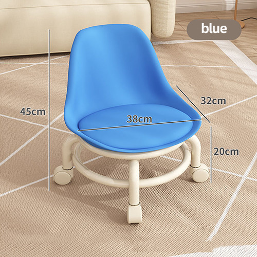 China Kids' Rotating Low Stool With Back  Detachable Design Rolling Low Stool factory