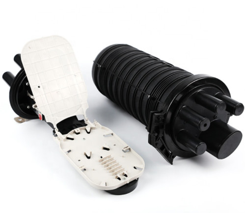 144 Dome Closure Fiber Optic 6 PCS Trays Pp Pc Material For Aerial