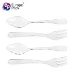 Amazon top seller 2019 clear PS cute dessert disposable spoon fork set