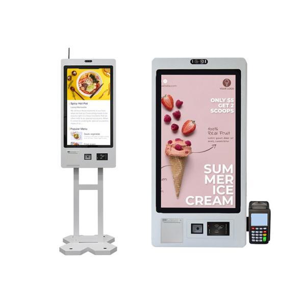 China 10 Point Capacitive Touch Restaurant Ordering Kiosk Self Service Kiosk Machine factory
