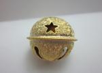 frosting wrinkle golden star jingle bell in Iron metal material