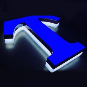 China Customized Vintage Metal Backlit Signage Letters LED 3D Illuminated Signs for Advertisin factory