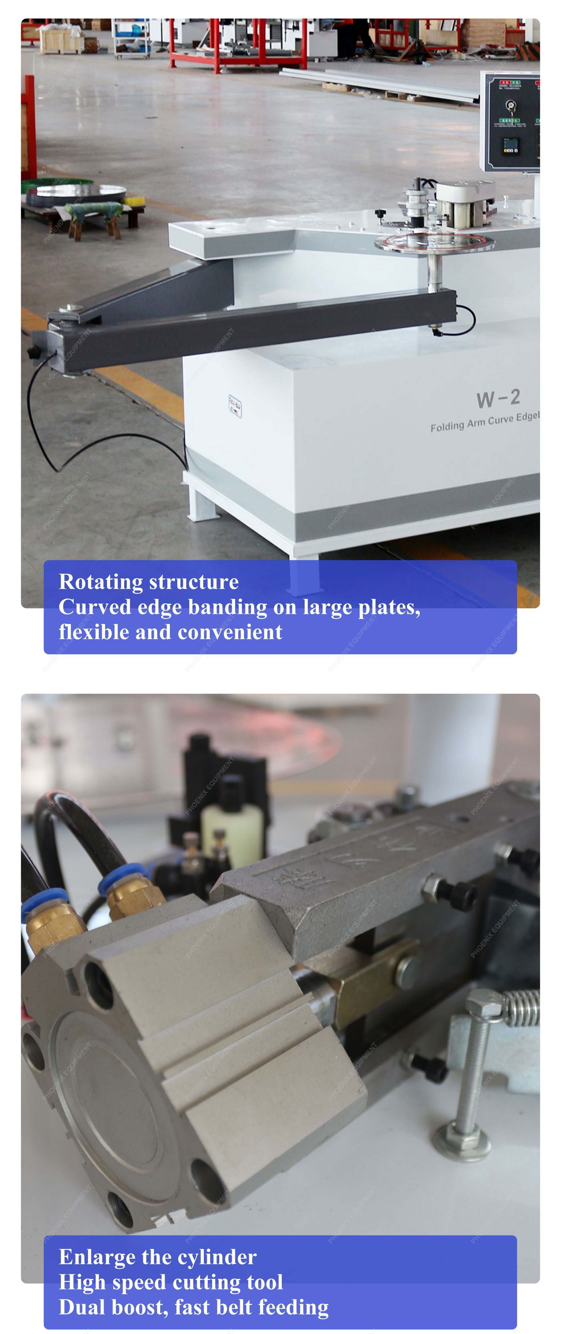 10.8m/min Panel Feed Speed Small Circular Board PVC Edge Bander Machine for Plywood