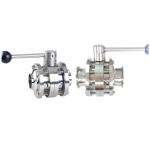 Three Pieces Welded Hygienic Butterfly Valves for FLASH SALE in SS304 / 316L