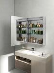 Anti Rust Clear Led Bathroom Cabinet With Mirror Customizable Adjustable