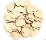 Wooden Heart Kids Birthday Party Supplies Diy Scrapbook Craft Wedding Decoration
