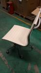 Boss Genuine Leather Executive Chair White Color With Five Caster Hooded Base