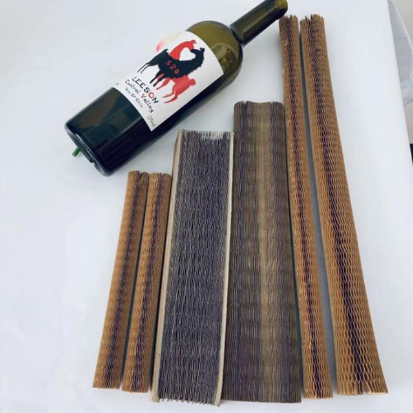 Custom Eco Friendly Kraft Honeycomb Paper Sleeves Bottle Covers Cushioning