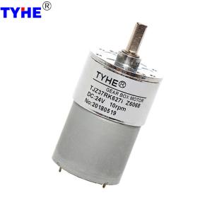 China Low Backlash 37mm Gearbox 6 Volt 12v 24v 1000rpm 20 Rpm 5 Watt 10w High Torque Low Rpm Micro Dc Geared Motor factory