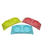 Cute Pet Food Bowls For Cats Stainless Steel Dog Bowls Non Slip Teddy Bichon