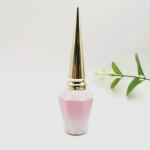13ml Pointed Lid Nail Polish Bottles Gold Cap Nail Polish Jars