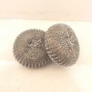 China Long Lasting Stainless Steel Scouring Ball , Helical Structure Galvanized Steel Scourer factory