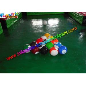 Custom Inflatable Sports Games , Inflatable Billiards Table With Snooker Soccer