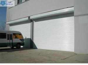 China 0.7mm Aluminium Automatic Roll Up Interlocked Slat Garage Door factory