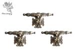 Antique Brass Swing Casket Handles , Customized Coffin Ornaments Europe Style