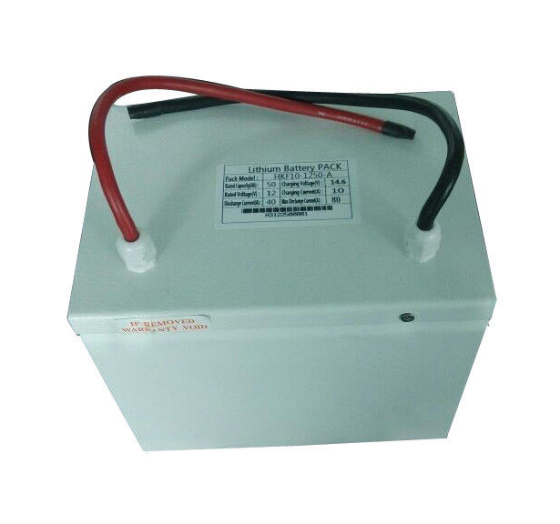 Solar System Component 12V / 50Ah Solar Lithium Batteries With Battery Housing