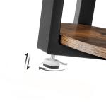 Round Side Table for Home, Small Round Sofa End Table, Industrial Side Table,