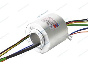 China OEM / ODM Megabit Ethernet Slip Ring Through Hole 50mm Combined Electrical Swivel factory