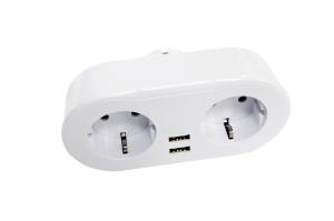 China Smart Plug 2Sockets 2USB factory