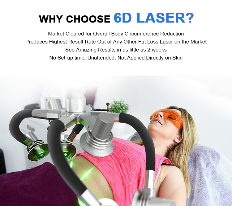 Dual Five Wavelengths Red Light Therapy Lipo Laser 6d Fast Slim Machine 3d 4d 5d