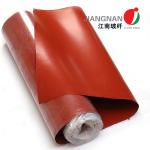 Silicone Rubber Coated Fiberglass Cloth / Silicone Impregnated Fiberglass Cloth