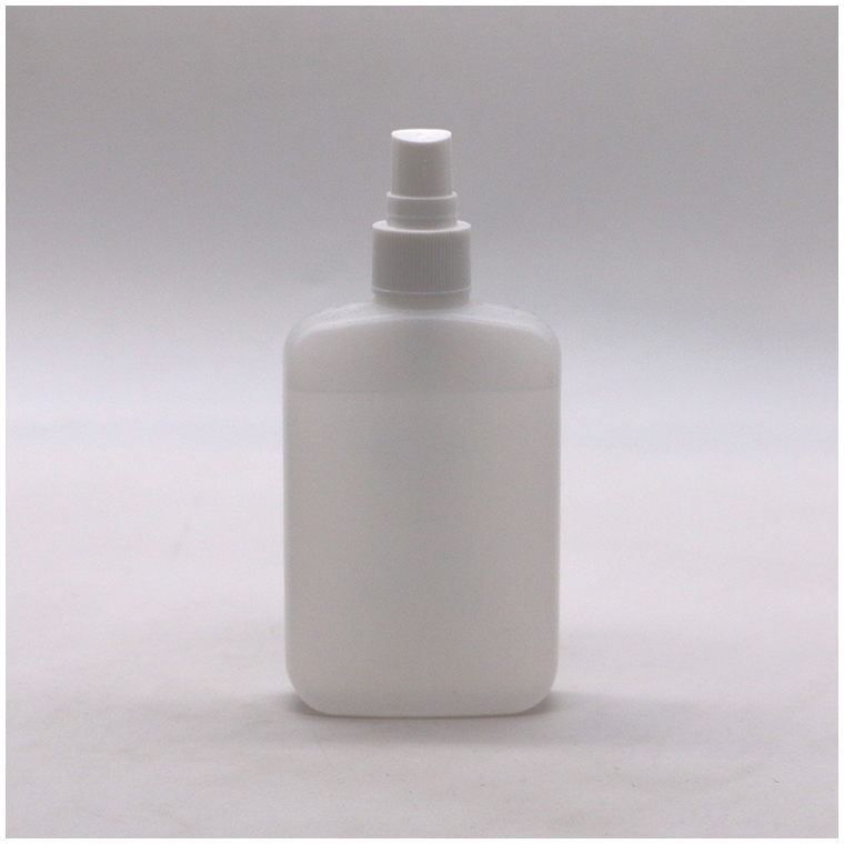120ml HDPE Flat Square Cosmetic Bottle with Custom Color and Spiral Flip-Over Lid