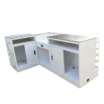New Product Cash Desk Supermarket Cashier Counter Cold Rolled Steel White/black