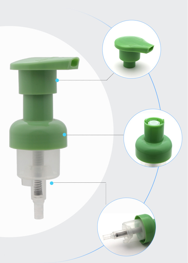 30mm Polypropylene Foaming Plastic Hand Pump Non Spill