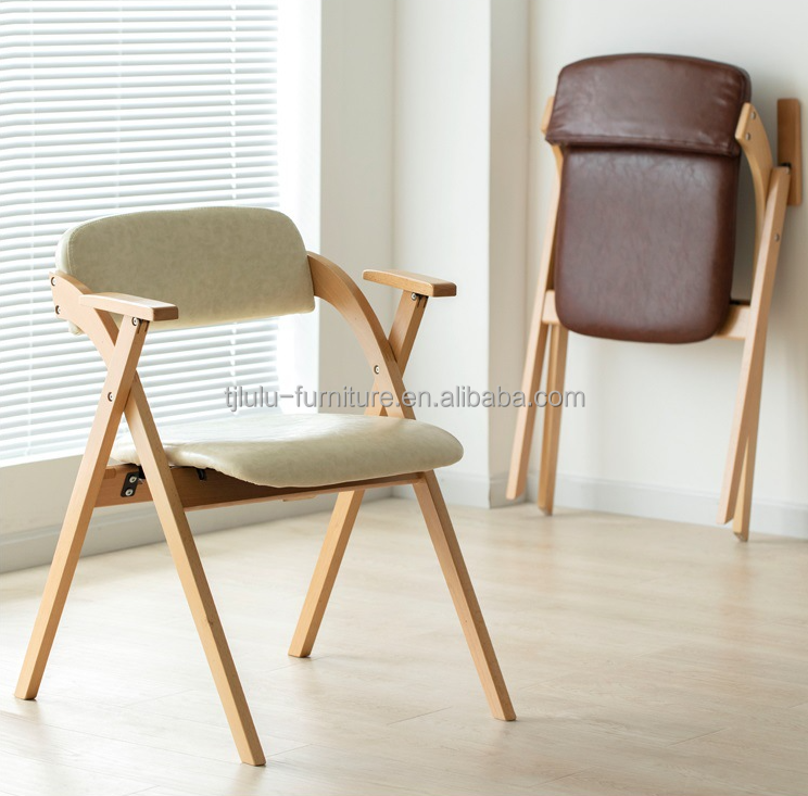 Natural Solid Wooden Chairs For Modern Dining Room With Rubber Wood/ Ash Wood Frame