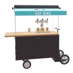 Box Structure Wooden 350W Beer Mobile Vending Cart
