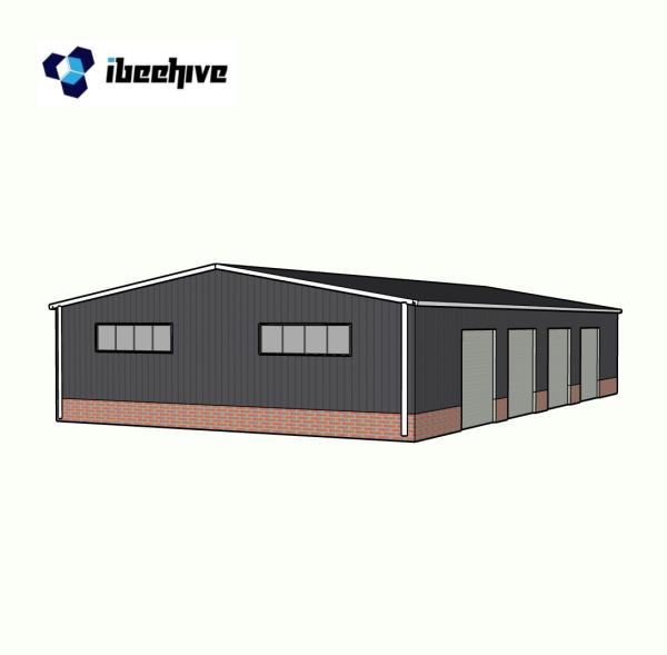 Metal Sheds Light Prefabricated Storage Building Warehouse Construction
